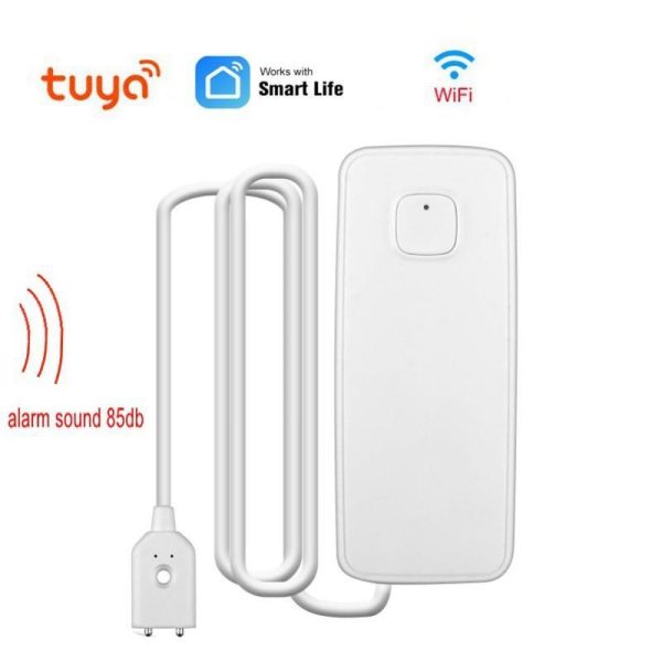 Home Security |   Tuya Smart Water Level Alarm Wifi Household Kitchen Bathroom Water Leak Alarm Water Sensor Detector App Remote Notification Ultra Long Standby Electronics Home Security