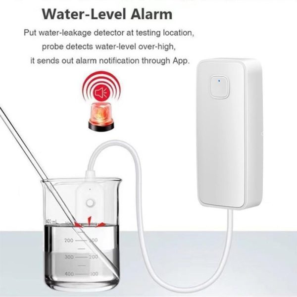 Home Security |   Tuya Smart Water Level Alarm Wifi Household Kitchen Bathroom Water Leak Alarm Water Sensor Detector App Remote Notification Ultra Long Standby Electronics Home Security