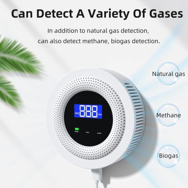 Home Security |   Tuya Wifi Gases Leakage Detection Device Live Voice Prompt App Remote Alarm With Concentration Electronics Home Security