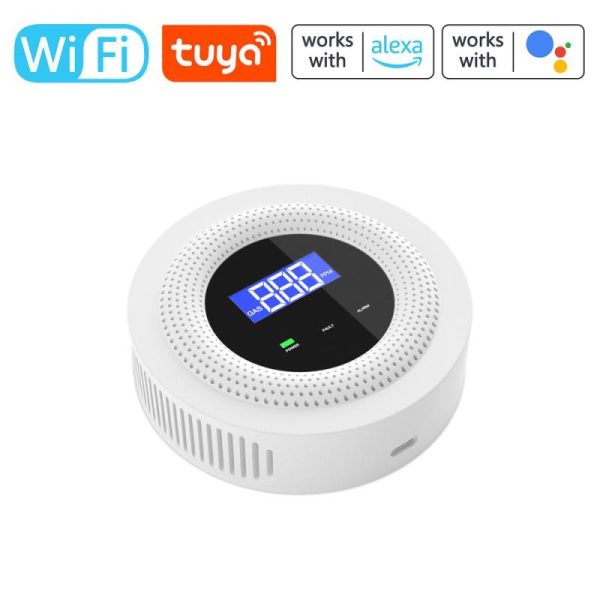 Home Security |   Tuya Wifi Gases Leakage Detection Device Live Voice Prompt App Remote Alarm With Concentration Electronics Home Security