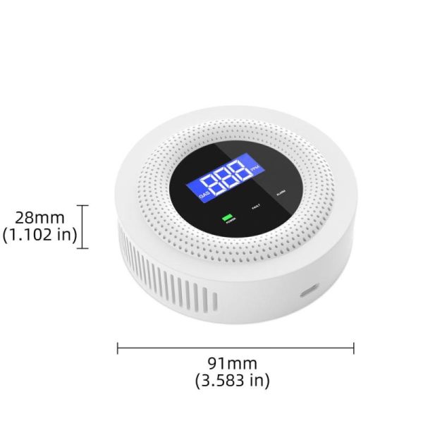 Home Security |   Tuya Wifi Gases Leakage Detection Device Live Voice Prompt App Remote Alarm With Concentration Electronics Home Security