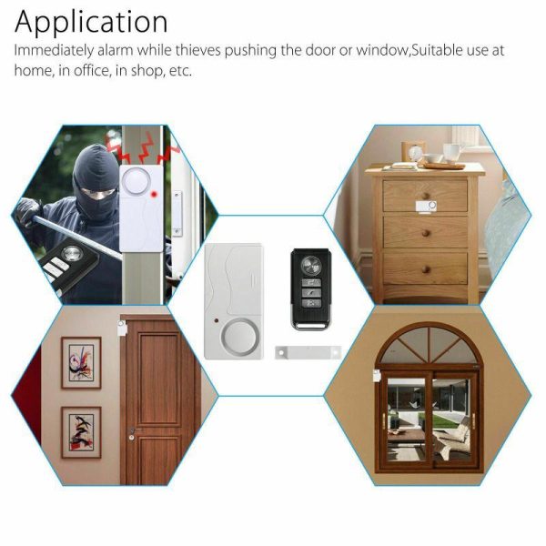 Home Security |   Wireless Control Magnetic Sensor Professional Security Anti-Theft Motion Alarm For Home Office Store Home & Kitchen Home Security