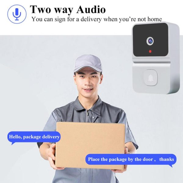 Home Security |   Wireless Video Doorbell Camera Smart Doorbell With 450P Night Vision 2-Way Audio Cloud Storage Electronics Home Security