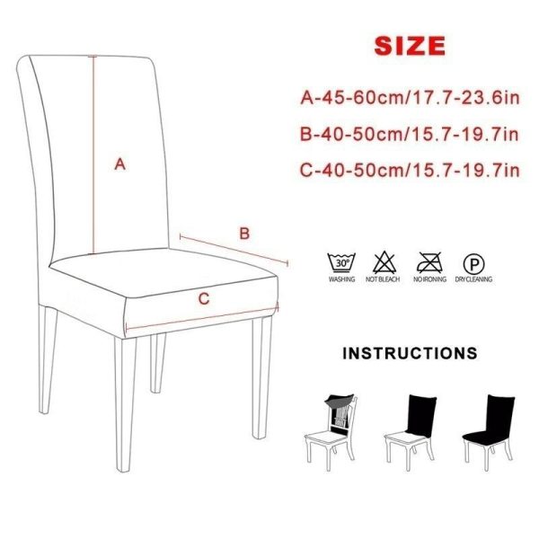 Home Textiles |   1/2/4/6Pcs Solid Color Chair Cover Spandex Stretch Elastic Slipcovers Chair Covers White For Dining Room Wedding Banquet Hotel Home & Kitchen Home Textiles