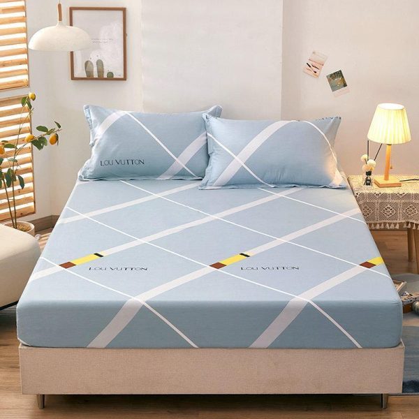 Home Textiles |   1/3Pcs Elastic Fitted Sheet Deep Pockets Printed Microfiber Mattress Covers Set Twin Full Queen King  24 Colors (Pillowcases Optional) Home & Kitchen Home Textiles