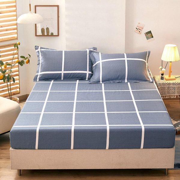 Home Textiles |   1/3Pcs Elastic Fitted Sheet Deep Pockets Printed Microfiber Mattress Covers Set Twin Full Queen King  24 Colors (Pillowcases Optional) Home & Kitchen Home Textiles