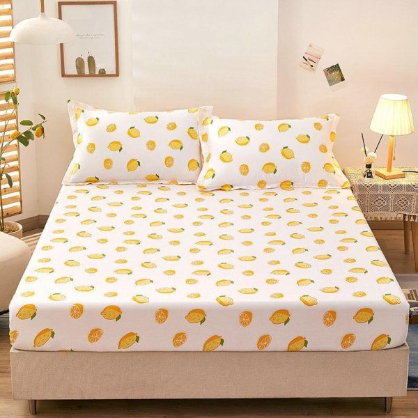 Home Textiles |   1/3Pcs Elastic Fitted Sheet Deep Pockets Printed Microfiber Mattress Covers Set Twin Full Queen King  24 Colors (Pillowcases Optional) Home & Kitchen Home Textiles