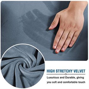 Home Textiles |   1Set Velvet Elastic Chair Cover Thickened Internet Cafe Cinema Armchair Case Office Staff Computer Swivel Seat Cover Removable Home & Kitchen Home Textiles