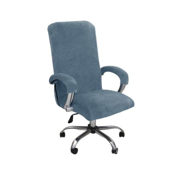 Home Textiles |   1Set Velvet Elastic Chair Cover Thickened Internet Cafe Cinema Armchair Case Office Staff Computer Swivel Seat Cover Removable Home & Kitchen Home Textiles