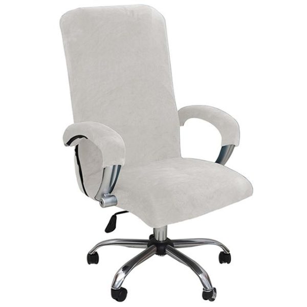 Home Textiles |   1Set Velvet Elastic Chair Cover Thickened Internet Cafe Cinema Armchair Case Office Staff Computer Swivel Seat Cover Removable Home & Kitchen Home Textiles