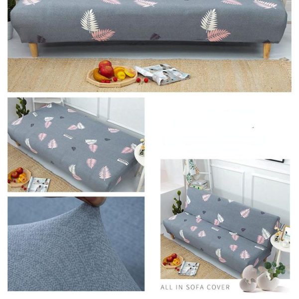 Home Textiles |   Armless Sofa Bed Cover Folding Seat Slipcover Modern Stretch Sofa Bed Covers Elastic Couch Protector Home Hotel Home & Kitchen Home Textiles