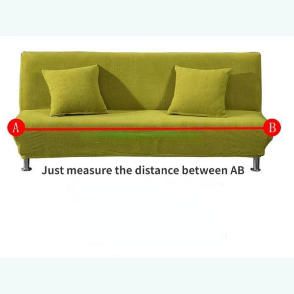 Home Textiles |   Armless Sofa Bed Cover Folding Seat Slipcover Modern Stretch Sofa Bed Covers Elastic Couch Protector Home Hotel Home & Kitchen Home Textiles