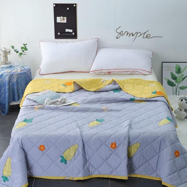 Home Textiles |   Double Air-Conditioning Quilt Washed Cotton Quilt Student Single Summer Dormitory Spring And Autumn Quilt Home & Kitchen Home Textiles