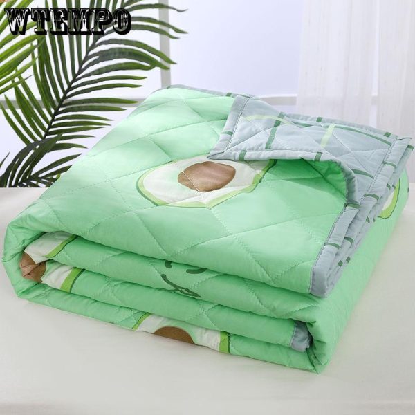 Home Textiles |   Double Air-Conditioning Quilt Washed Cotton Quilt Student Single Summer Dormitory Spring And Autumn Quilt Home & Kitchen Home Textiles