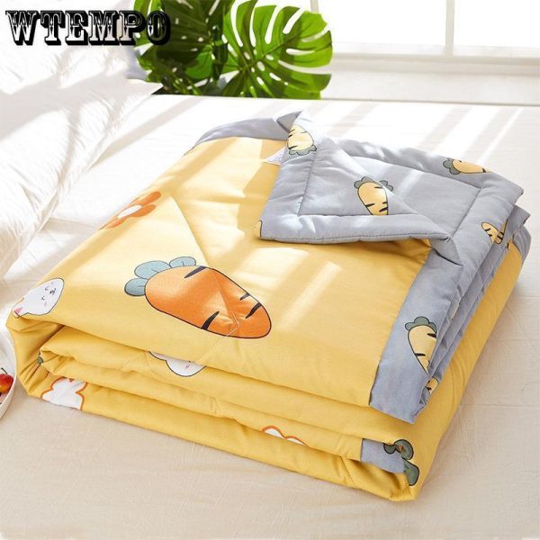 Home Textiles |   Double Air-Conditioning Quilt Washed Cotton Quilt Student Single Summer Dormitory Spring And Autumn Quilt Home & Kitchen Home Textiles