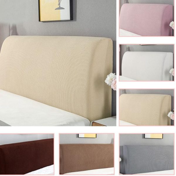 Home Textiles |   Home Thicken Solid Color Back Chair Cover Dustproof Slipcover Bed Headboard Cover Bed Head Covers Home & Kitchen Home Textiles