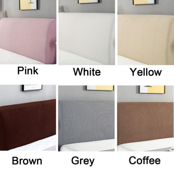 Home Textiles |   Home Thicken Solid Color Back Chair Cover Dustproof Slipcover Bed Headboard Cover Bed Head Covers Home & Kitchen Home Textiles