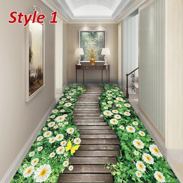 Home Textiles |   Homedo 11Styles 3D Living Room Carpets Indoor Entrance Doormat Bedside Area Rug Flower Grass Plants Kitchen Corridor Rug Carpet Home & Kitchen Home Textiles