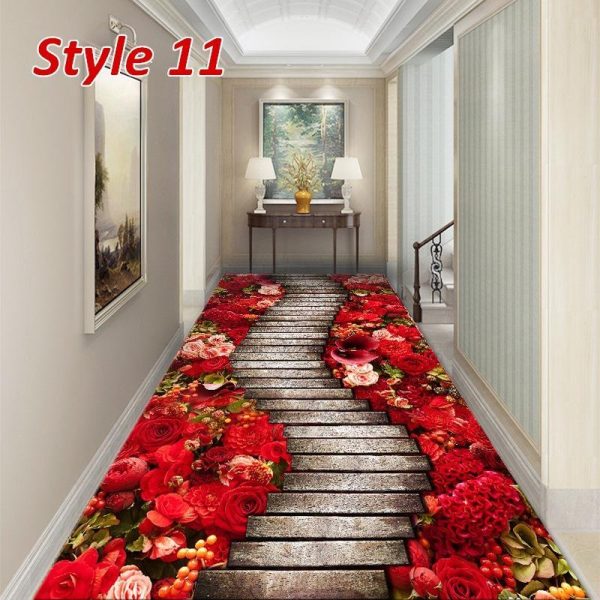 Home Textiles |   Homedo 11Styles 3D Living Room Carpets Indoor Entrance Doormat Bedside Area Rug Flower Grass Plants Kitchen Corridor Rug Carpet Home & Kitchen Home Textiles