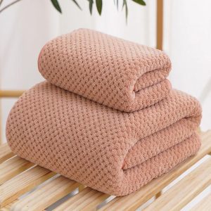 Home Textiles |   Large Size Towels Bath Towels Pure Cotton Strong Water Absorption No Lint No Fading Bath Quick-Drying Household Towels Skin-Friendly And Soft Bathroom Products Bathroom Products