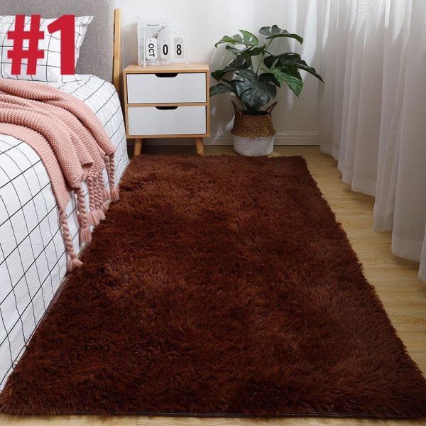 Home Textiles |   Living Room Rugs Imitation Wool Pad Fur Carpet Long Hair Soft Plush Bedroom Sofa Home & Kitchen Home Textiles