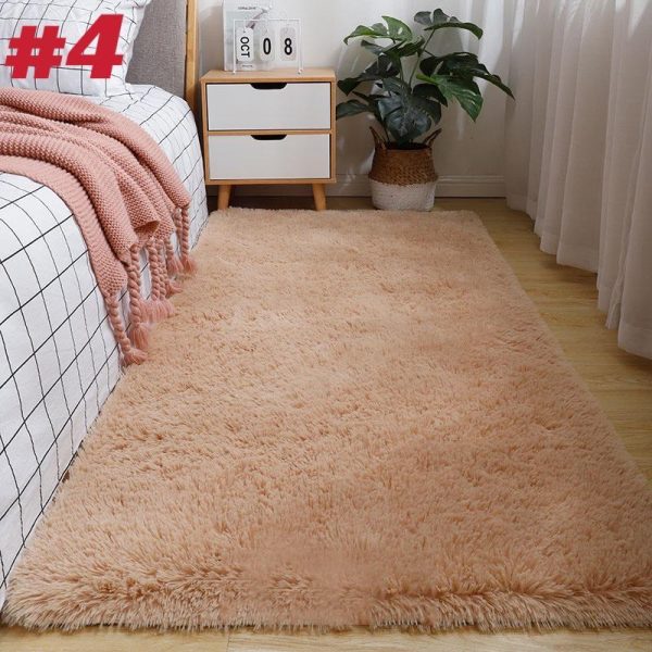 Home Textiles |   Living Room Rugs Imitation Wool Pad Fur Carpet Long Hair Soft Plush Bedroom Sofa Home & Kitchen Home Textiles