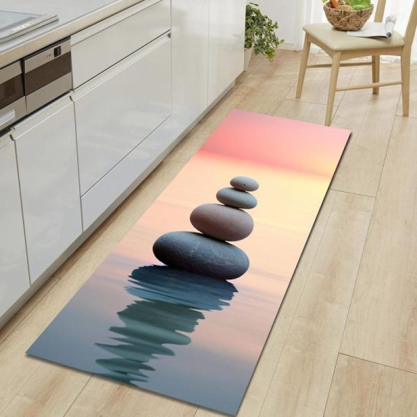 Home Textiles |   Natural Scenery Soft Kitchen Rug Anti-Fatigue Kitchen Rug Waterproof Non-Slip Rugs Set Runner Rug Bedside Rug Absorbent Carpet For Kitchen Home & Kitchen Home Textiles