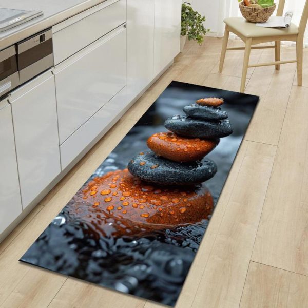 Home Textiles |   Natural Scenery Soft Kitchen Rug Anti-Fatigue Kitchen Rug Waterproof Non-Slip Rugs Set Runner Rug Bedside Rug Absorbent Carpet For Kitchen Home & Kitchen Home Textiles