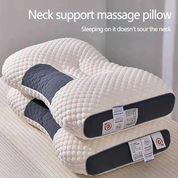 Home Textiles |   Neck Pillow Help Sleep And Protect The Pillow Neck Household Soybean Fiber Spa Massage Pillow For Sleeping Home & Kitchen Home Textiles