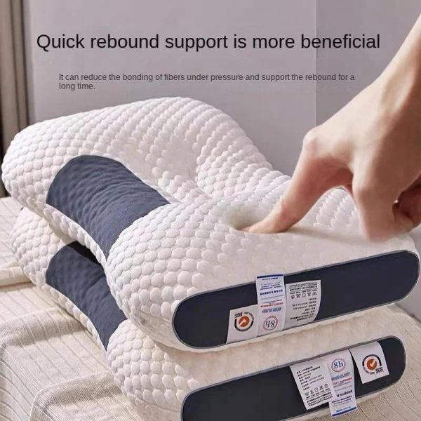 Home Textiles |   Neck Pillow Help Sleep And Protect The Pillow Neck Household Soybean Fiber Spa Massage Pillow For Sleeping Home & Kitchen Home Textiles