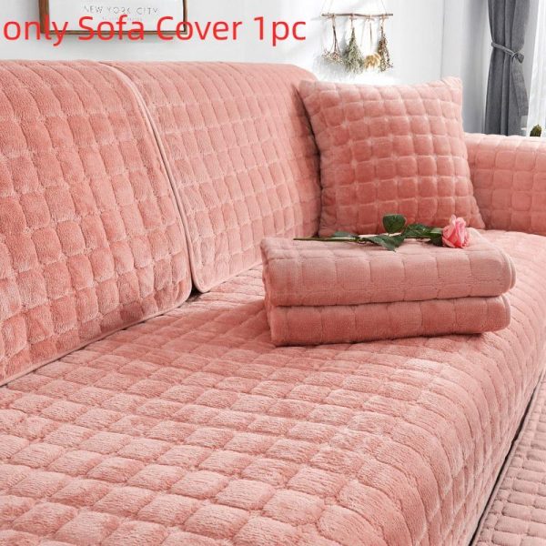 Home Textiles |   Soft Plush Sofa Cover Sofa Cushion Universal Sofe Covers Four Seasons Non-Slip Winter Sofa Cushion Cover Home & Kitchen Home Textiles