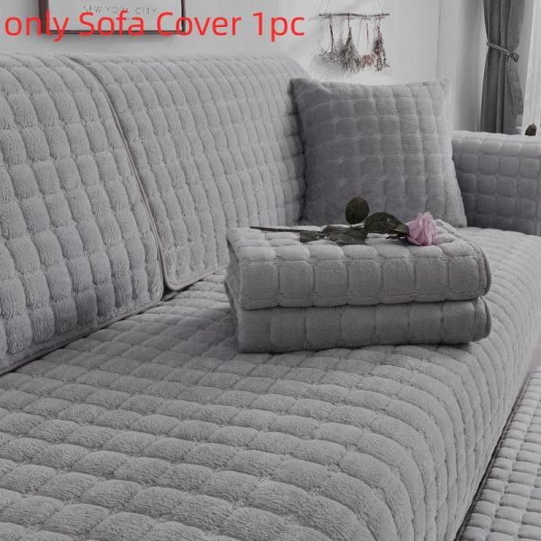 Home Textiles |   Soft Plush Sofa Cover Sofa Cushion Universal Sofe Covers Four Seasons Non-Slip Winter Sofa Cushion Cover Home & Kitchen Home Textiles