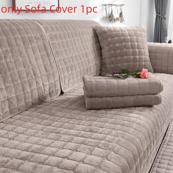 Home Textiles |   Soft Plush Sofa Cover Sofa Cushion Universal Sofe Covers Four Seasons Non-Slip Winter Sofa Cushion Cover Home & Kitchen Home Textiles