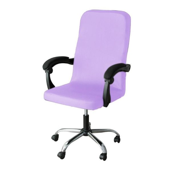 Home Textiles |   Universal Solid Color Office Chair Cover Elastic Stretch Removable Cpmputer Chair Cover Anti-Dust Rotatable Armchair Protector Slipcover Home & Kitchen Home Textiles