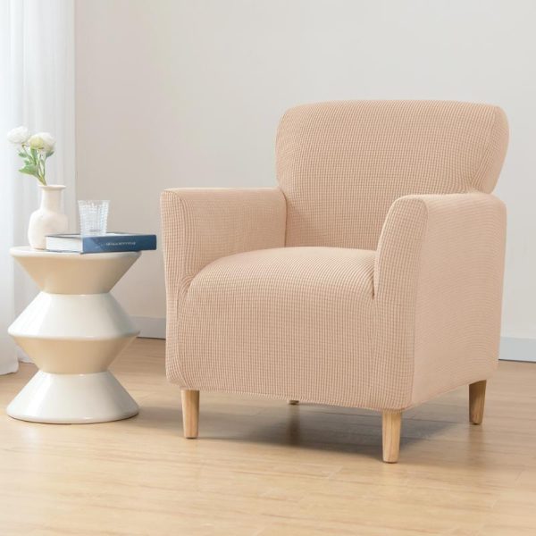 Home Textiles |   Waterproof Armchair Cover Stretch Single Sofa Slipcover Soft Elastic Single Small Chair Seater Sofa Covers For Home Club Hotel Home & Kitchen Home Textiles