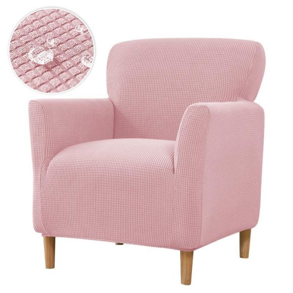 Home Textiles |   Waterproof Armchair Cover Stretch Single Sofa Slipcover Soft Elastic Single Small Chair Seater Sofa Covers For Home Club Hotel Home & Kitchen Home Textiles