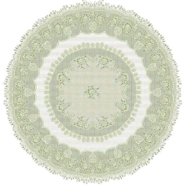 Home Textiles |   White Or Cream Lace Kitchen Table Cloth Tablecloth Round Or Oblong Choice Home & Kitchen Home Textiles