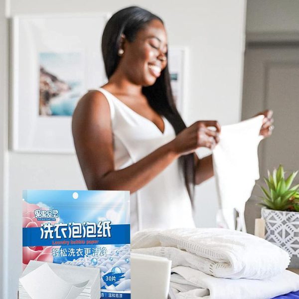 Household Supplies |   180/90/60/30Pcs Laundry Detergent Sheets Easy Dissolve Laundry Tablets Strong Deep Cleaning Detergent Laundry Soap For Washing Machine Home & Kitchen Household Supplies