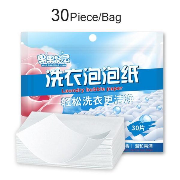 Household Supplies |   180/90/60/30Pcs Laundry Detergent Sheets Easy Dissolve Laundry Tablets Strong Deep Cleaning Detergent Laundry Soap For Washing Machine Home & Kitchen Household Supplies