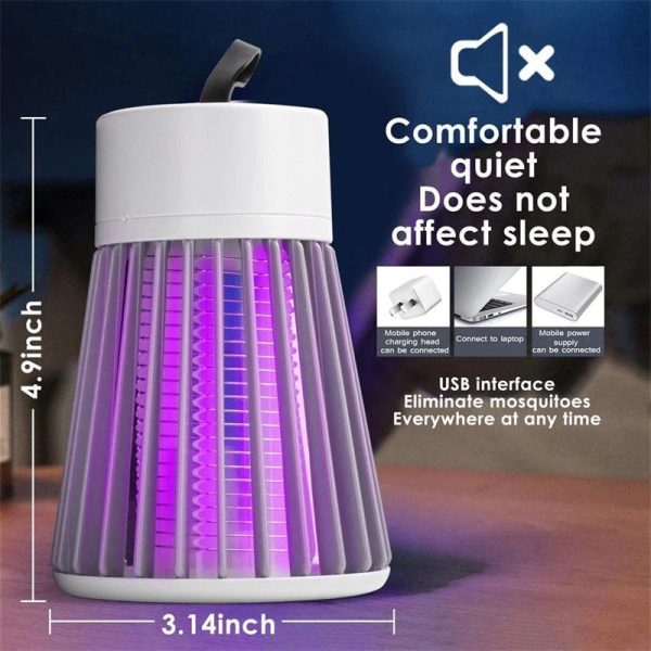 Household Supplies |   2023 Electric Shock Mosquito Killer Lamp Usb Fly Trap Zapper Insect Killer Repellent Bedroom Outdoor Anti Mosquito Trap Home & Kitchen Household Supplies