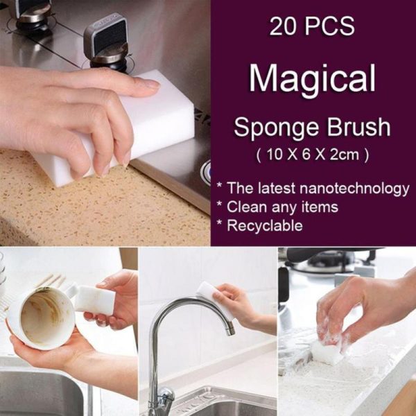 Household Supplies |   5/10/20/50Pcs Multi-Functional Magic Sponge Eraser Home Kitchen Office Cleaning Tool Home & Kitchen Household Supplies