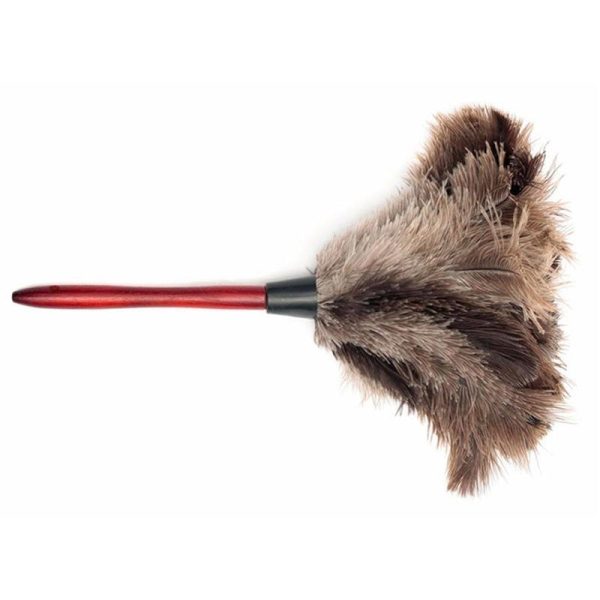 Household Supplies |   Anti-Static Ostrich Feather Fur Brush Duster Dust Cleaning Tool Wooden Handle Home & Kitchen Household Supplies