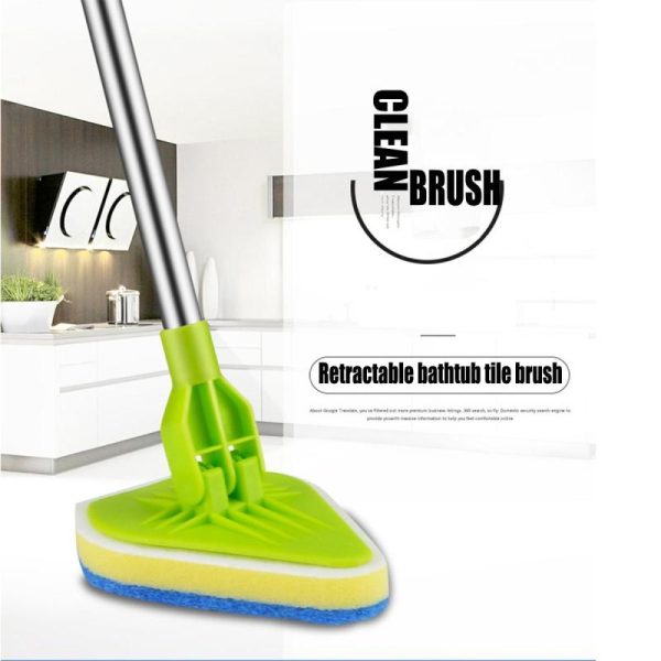 Household Supplies |   Clean Mop Brush Scrubber Telescopic Cleaning Pad Bathtub Sponges Glass Polish With Handle Home & Kitchen Household Supplies