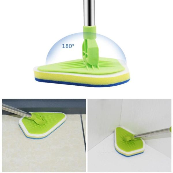 Household Supplies |   Clean Mop Brush Scrubber Telescopic Cleaning Pad Bathtub Sponges Glass Polish With Handle Home & Kitchen Household Supplies