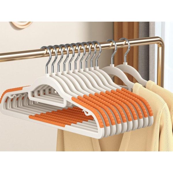 Household Supplies |   Clothes Hangers, Non-Slip And Traceless Clothes Support, Thicken Plastic 360° Rotating Multi-Functional Clothes Hanger 10 Pack Home & Kitchen Household Supplies