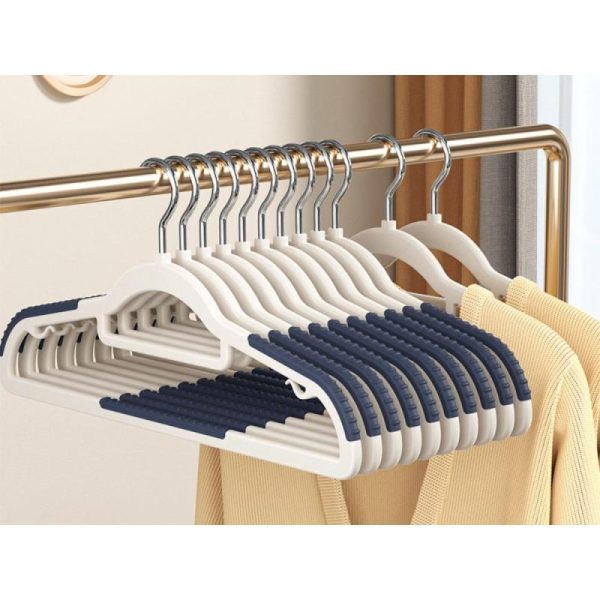 Household Supplies |   Clothes Hangers, Non-Slip And Traceless Clothes Support, Thicken Plastic 360° Rotating Multi-Functional Clothes Hanger 10 Pack Home & Kitchen Household Supplies