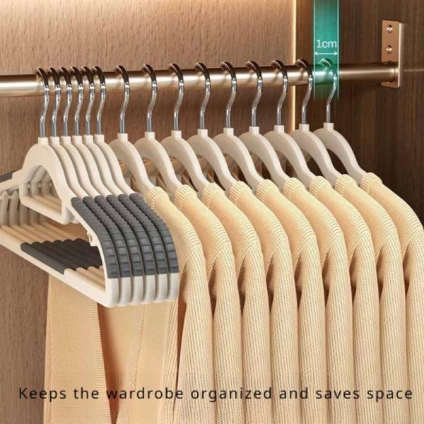 Household Supplies |   Clothes Hangers, Non-Slip And Traceless Clothes Support, Thicken Plastic 360° Rotating Multi-Functional Clothes Hanger 10 Pack Home & Kitchen Household Supplies