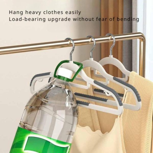 Household Supplies |   Clothes Hangers, Non-Slip And Traceless Clothes Support, Thicken Plastic 360° Rotating Multi-Functional Clothes Hanger 10 Pack Home & Kitchen Household Supplies