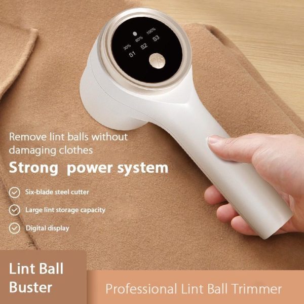 Household Supplies |   Electric Lint Remover Clothes Hair Ball Trimmer Sweater Fuzz Shaver Lint Ball Buster Usb Charging Clothes Electric Shaver Cleaning Supplies Home & Kitchen Household Supplies