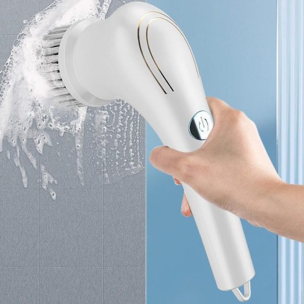 Household Supplies |   Electric Scrubber Dishwashing Brush Cordless Cleaning Brush Rotary Scrubber For Bathroom Kitchen Home Home & Kitchen Household Supplies